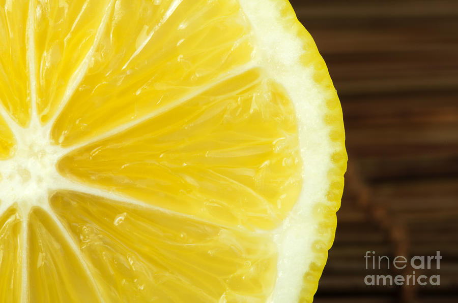 Juice Photograph - Lemon close up #1 by Deyan Georgiev