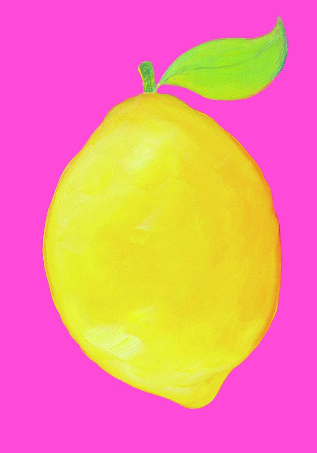 Lemon  #1 Painting by Jan Matson