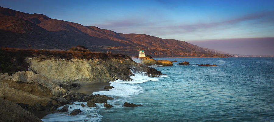 Leo Carrillo State Beach At Sunset #1 Photograph by Andy Konieczny