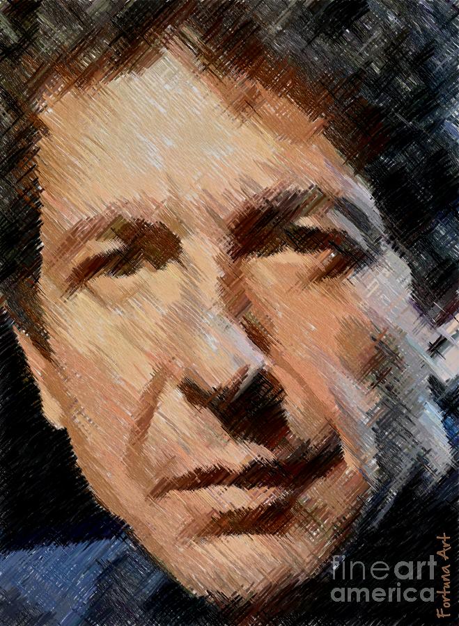 Leonard Cohen #1 Digital Art by Dragica Micki Fortuna