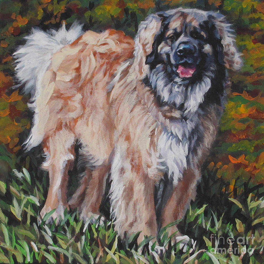 Dog Painting - Leonberger #3 by Lee Ann Shepard