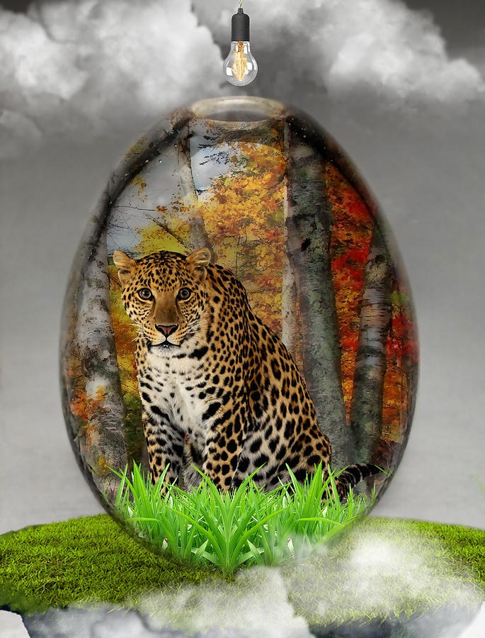Leopard Art #1 Mixed Media by Marvin Blaine