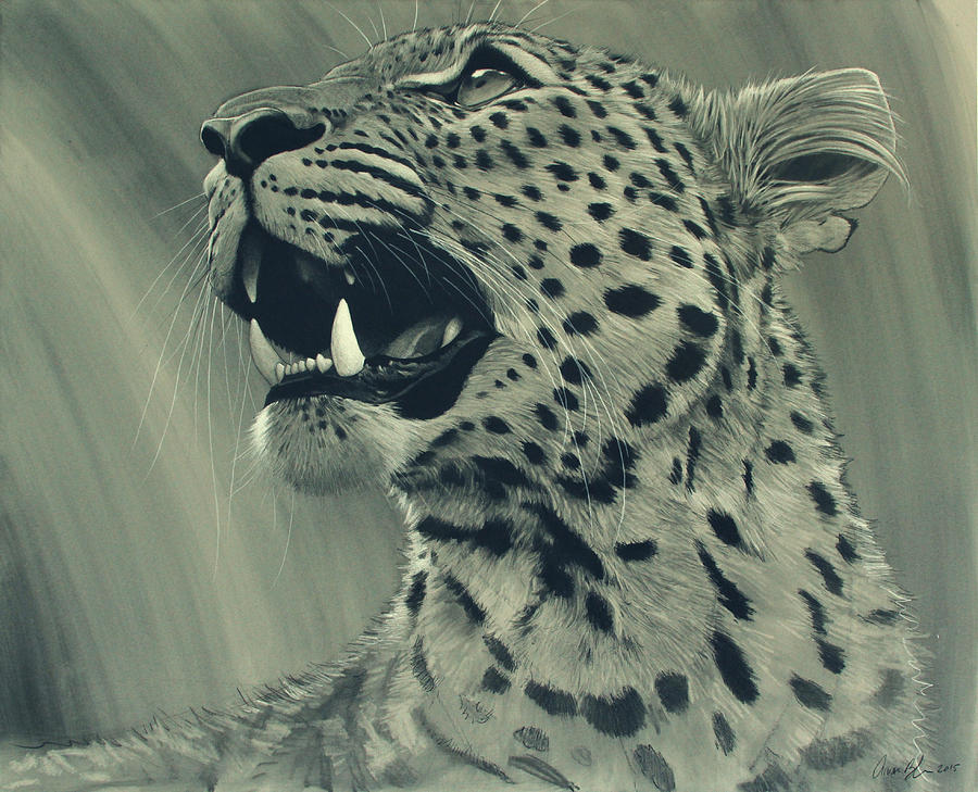 Leopard Digital Art - Leopard Portrait by Aaron Blaise