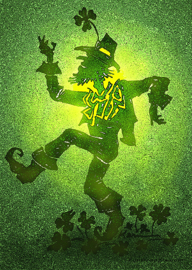 Leprechaun #1 Painting by Kevin Middleton