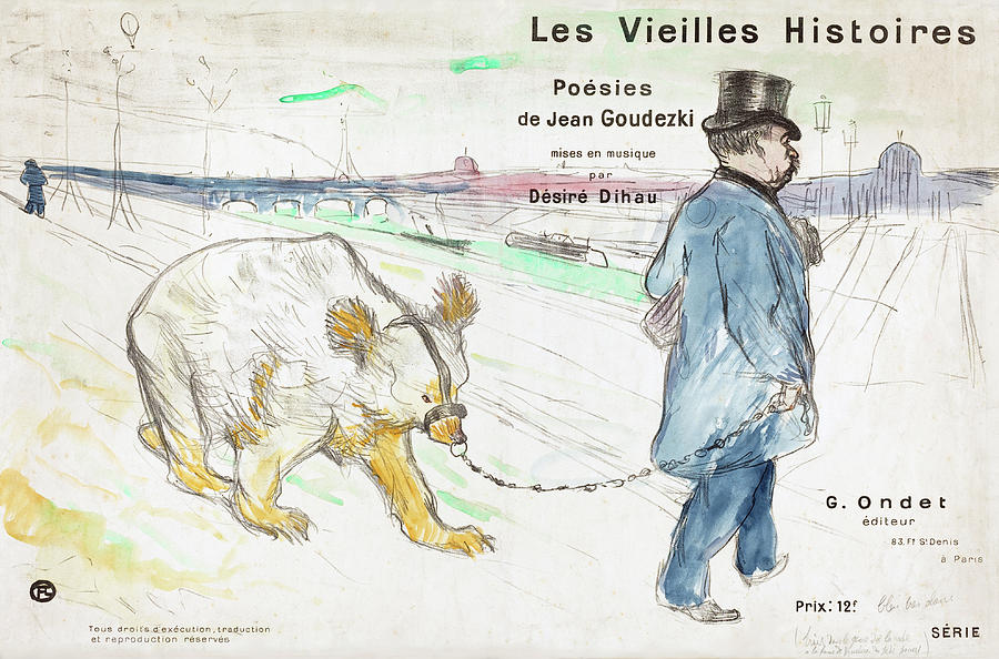  Les Vielles Histoires  #1 Painting by Henri de Toulouse-Lautrec