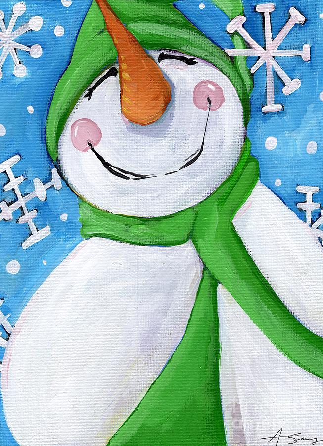 Let it snow #1 Painting by Anne Seay