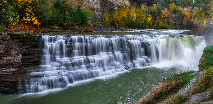 Letchworth Lower Falls Photograph by Mark Papke