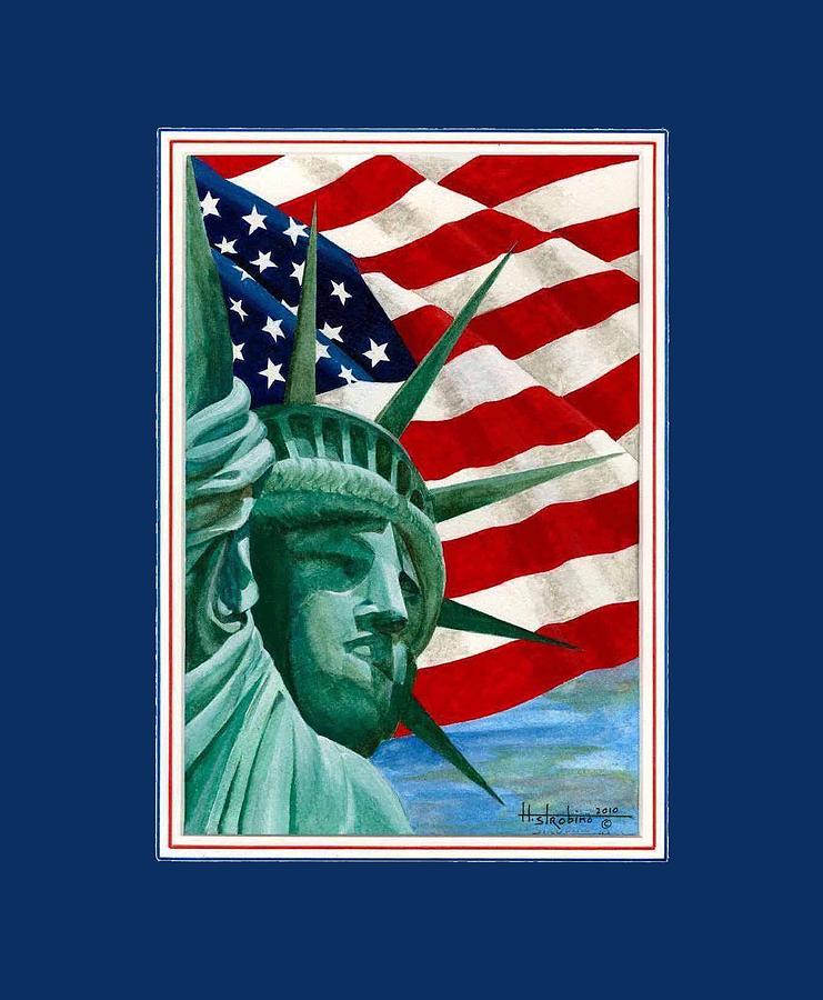 Liberty  #3 Painting by Herb Strobino