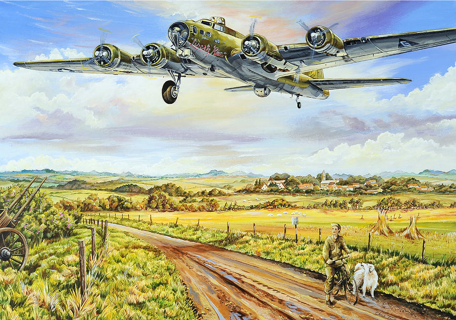 Airplane Painting - Liberty Run #1 by Charles Taylor