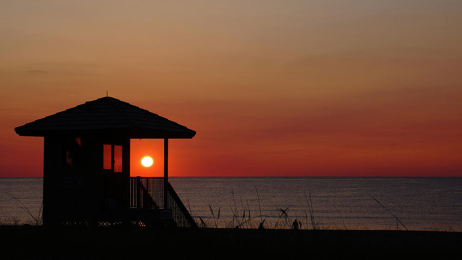 Lifeguard Station Sunrise Delray Beach Florida #1 Photograph by Lawrence S Richardson Jr