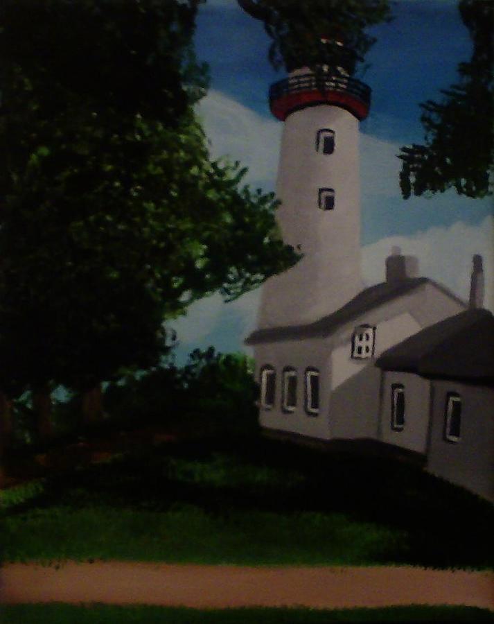 Summer Painting - Light House #1 by Casandra Birdsong