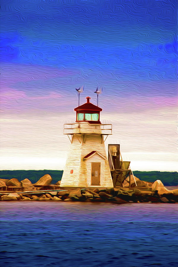 Lighthouse #1 Painting by Prince Andre Faubert