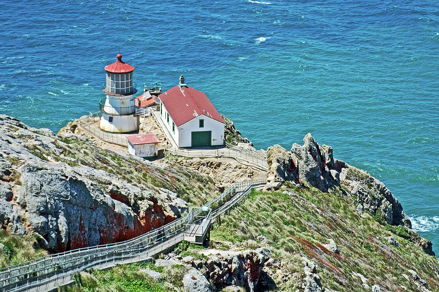 Lighthouse in Point Reyes National Seashore, California #1 Photograph by Ruth Hager