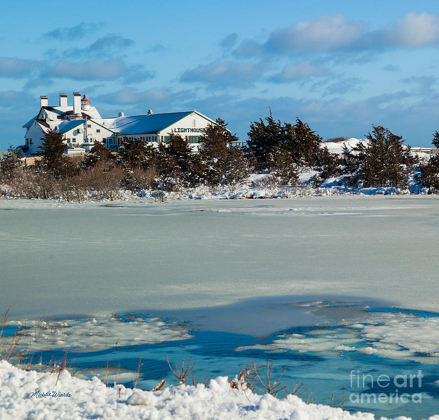 Nature Photograph - Lighthouse Inn in Winter by Michelle Constantine
