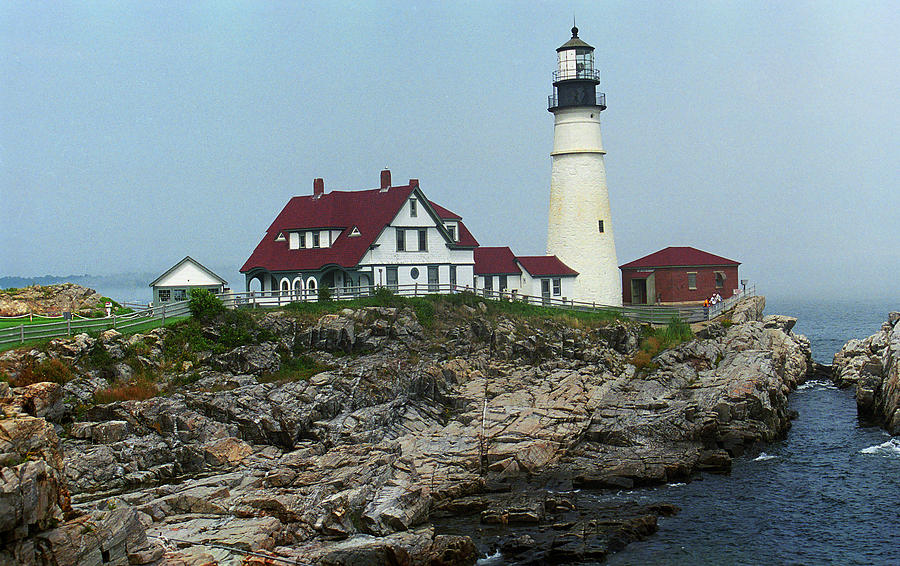 Lighthouse - Portland Head Maine 4 #1 Photograph by Frank Romeo