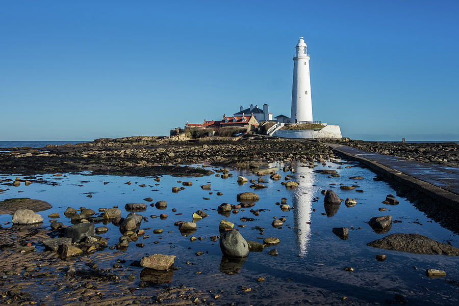 Lighthouse Photograph - Lighthouse Reflection #1 by David Pringle