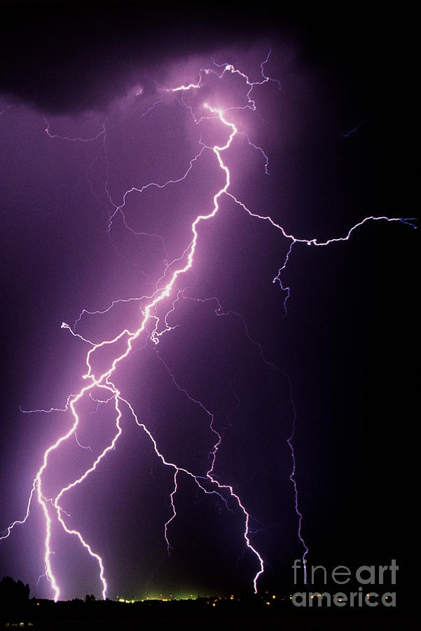 Tucson Photograph - Lightning #2 by Kent Wood