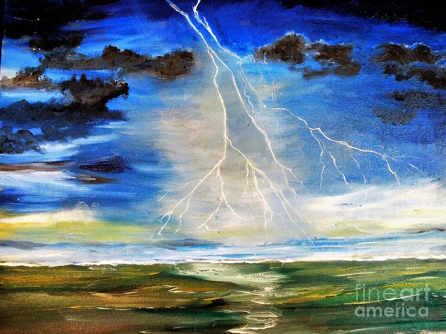 abstract lightning storm