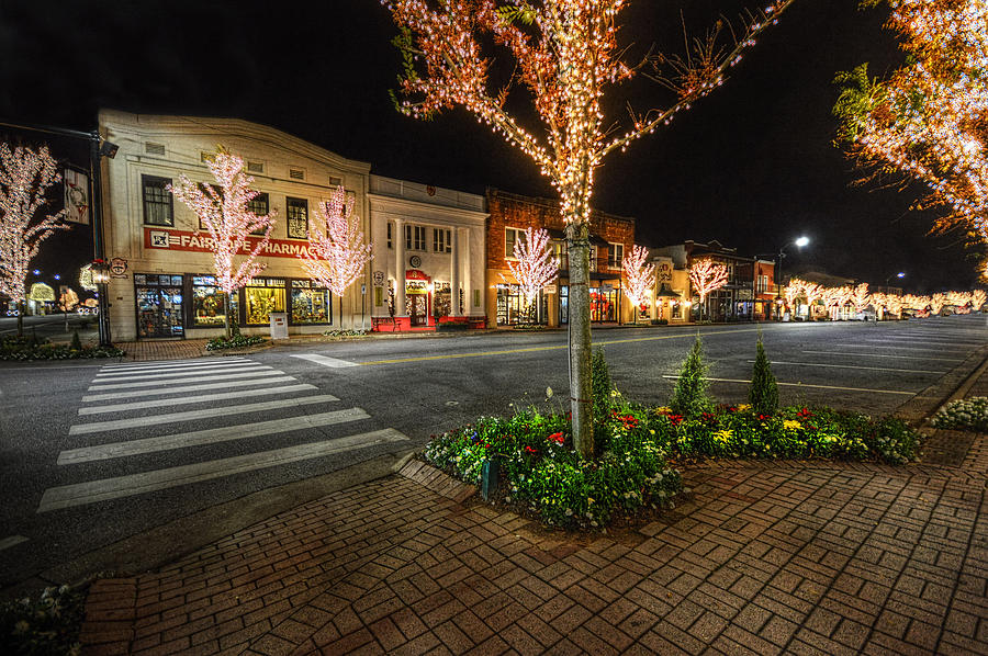 Lights of Fairhope Ave #1 Photograph by Michael Thomas
