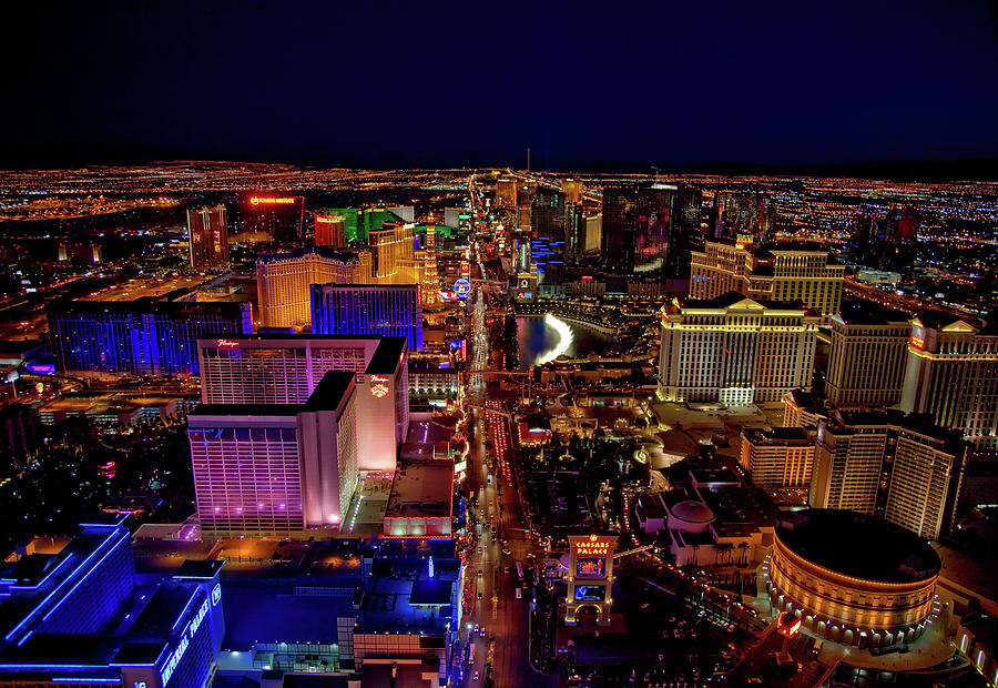 Las Vegas Photograph - Lights of Vegas #2 by Mountain Dreams