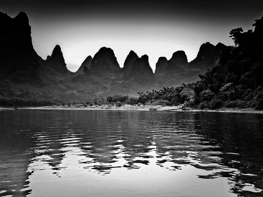 Like a fairyland sunset-China Guilin scenery Lijiang River in Yangshuo #1 Photograph by Artto Pan