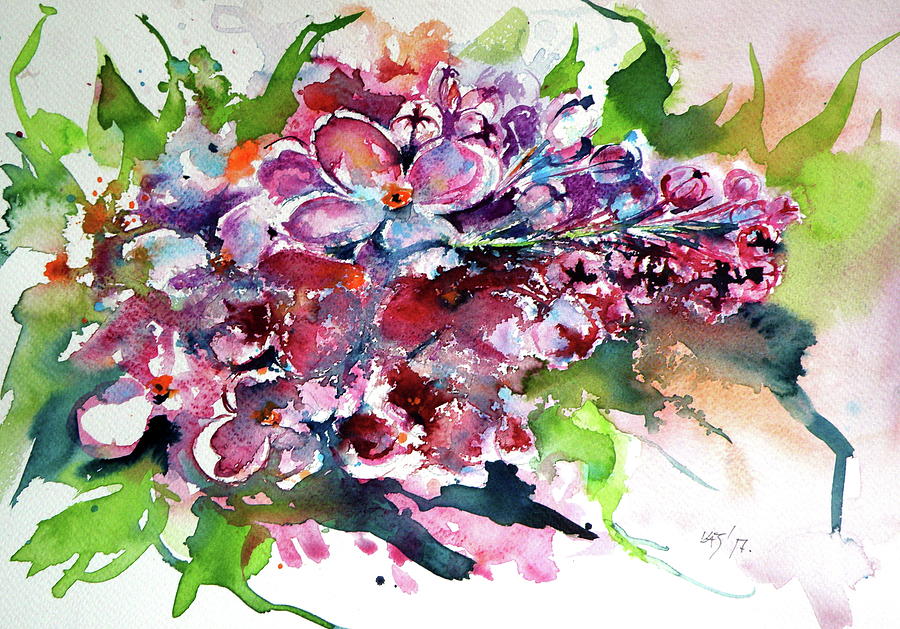Lilac #1 Painting by Kovacs Anna Brigitta