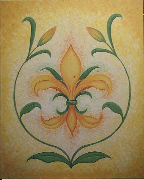 Lily Flower #1 Painting by Valerie Carpenter