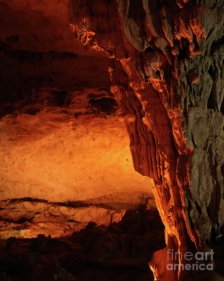 Limestone Cave Vietnam  #1 Photograph by Chuck Kuhn
