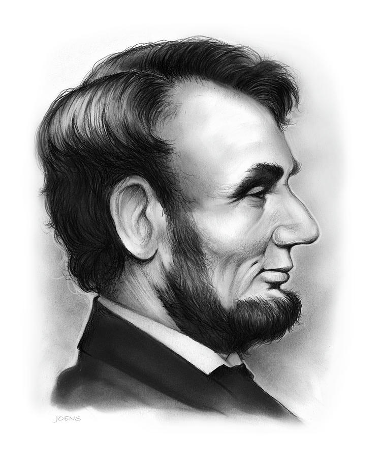Lincoln Drawing by Greg Joens