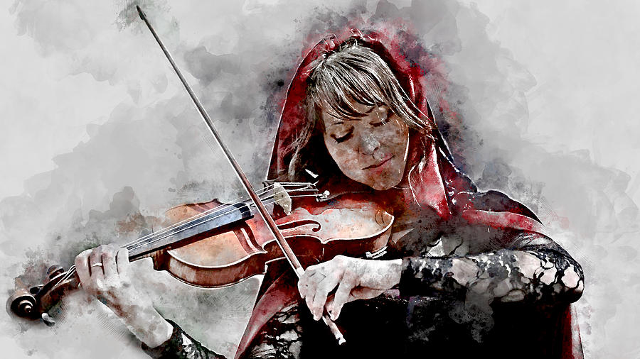 Lindsey Stirling #7 Mixed Media by Marvin Blaine