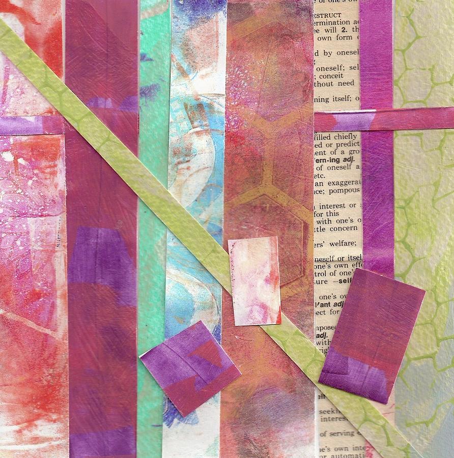 Lines on a Page #1 Painting by Cynthia Westbrook