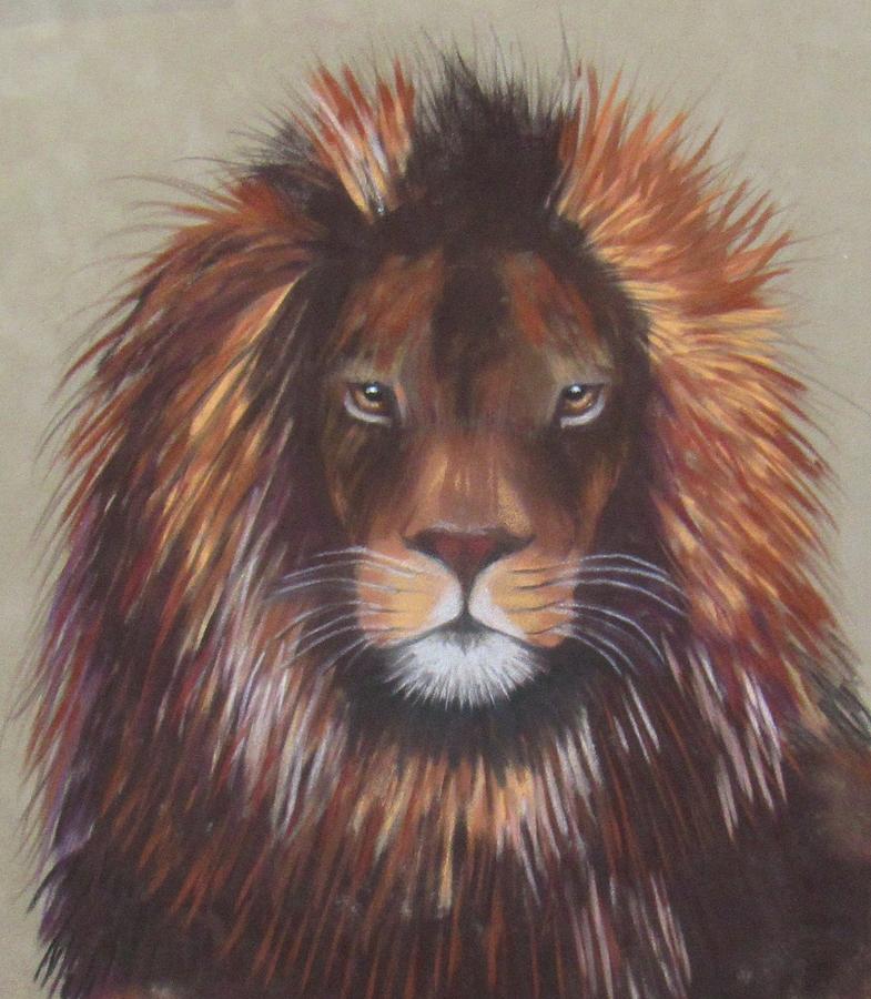 Lion #2 Painting by Donna Chambers
