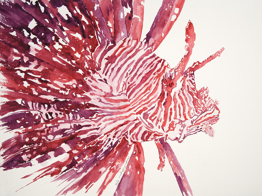 Lionfish #1 Painting by Tanya L Haynes - Printscapes