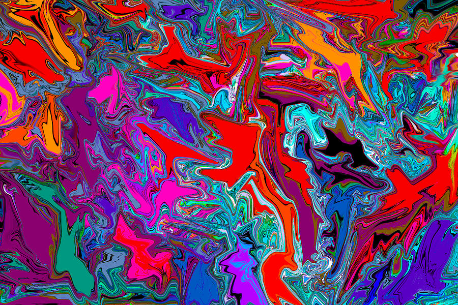 Liquid Color #1 Digital Art by Phillip Mossbarger