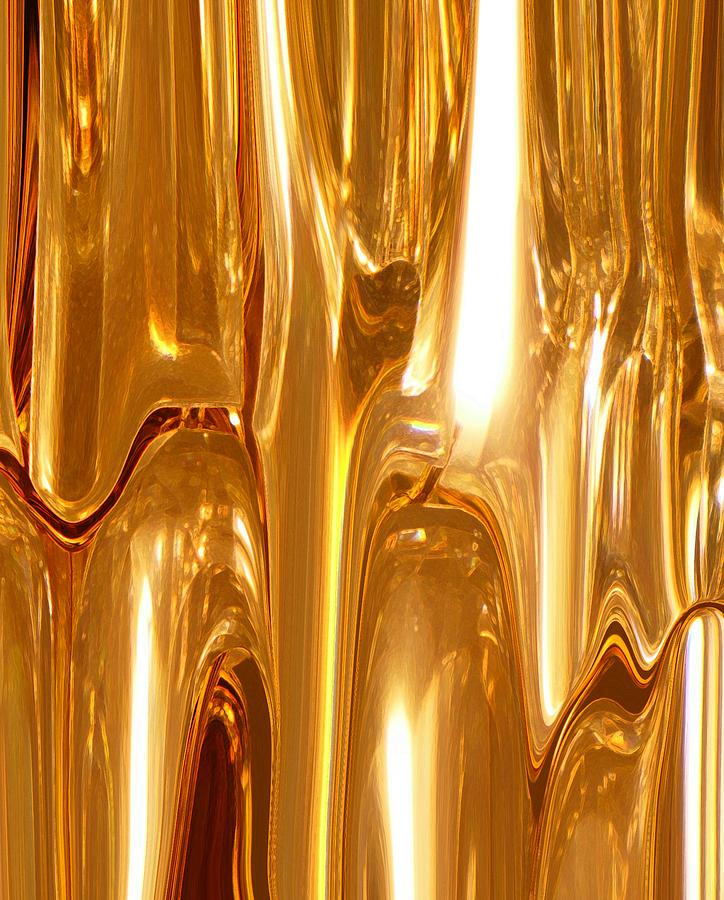 Liquid Gold #2 Digital Art by Florene Welebny