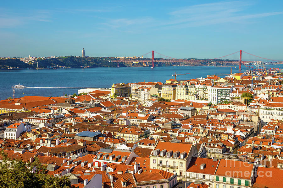 Lisbon skyline Portugal #1 Photograph by Benny Marty