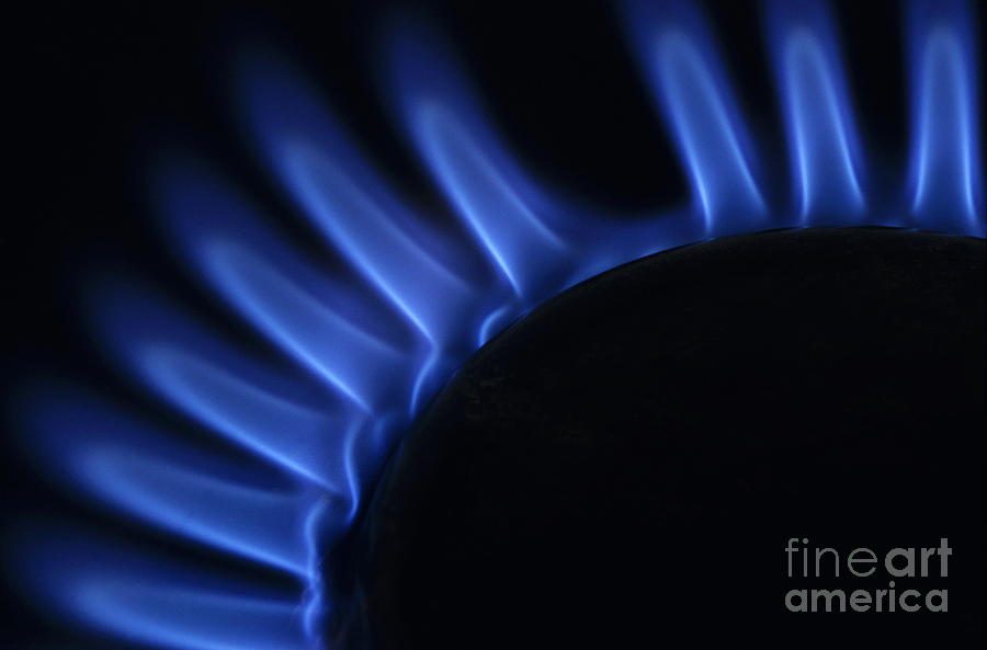 Lit blue gas ring #1 Photograph by Sami Sarkis Photography Lit blue gas ring #1 Photograph by Sami Sarkis Photography