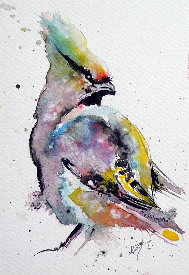 Little bird #1 Painting by Kovacs Anna Brigitta
