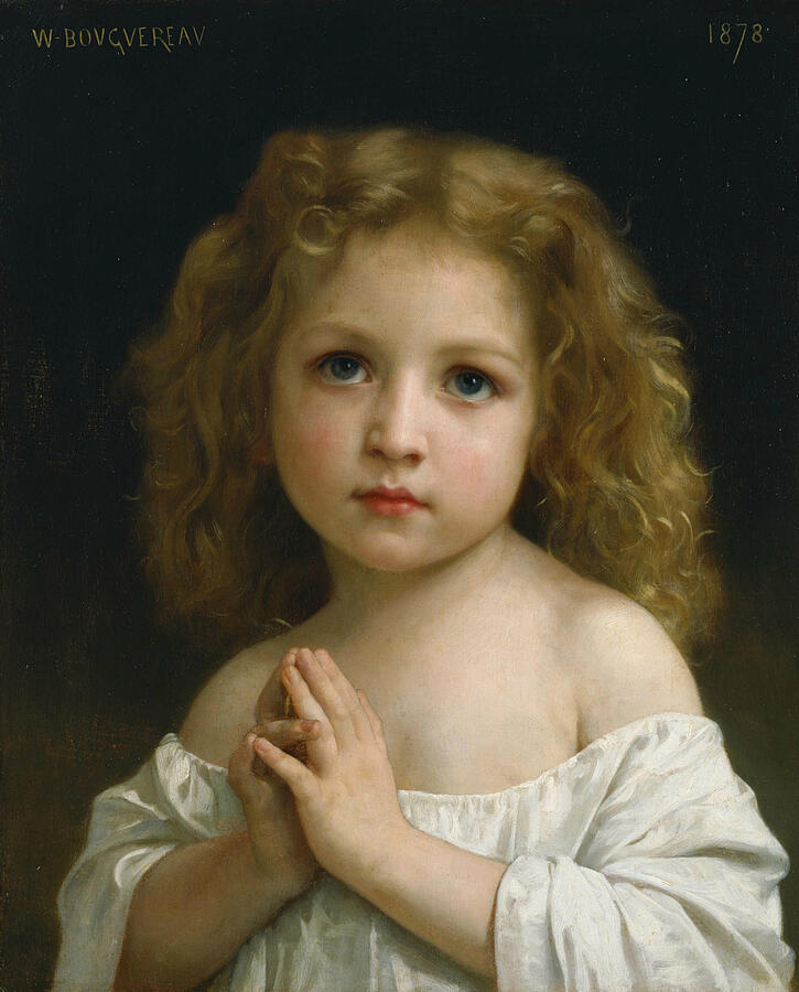 Little Girl, from 1878 Painting by William-Adolphe Bouguereau