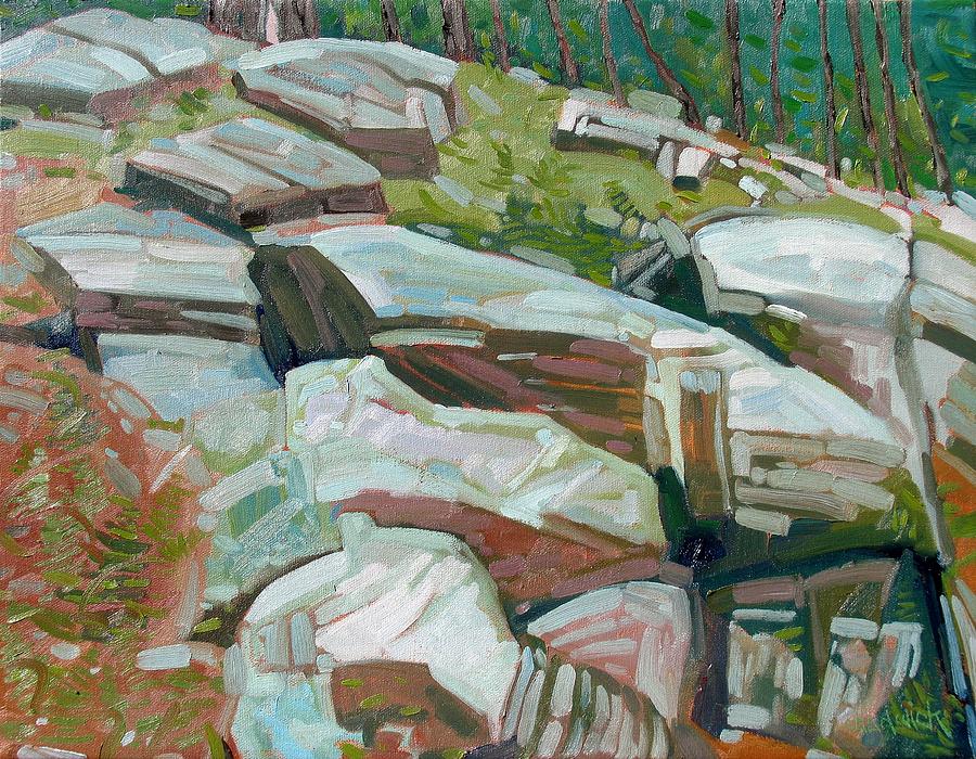 Spring Painting - The Rideau Rocks by Phil Chadwick