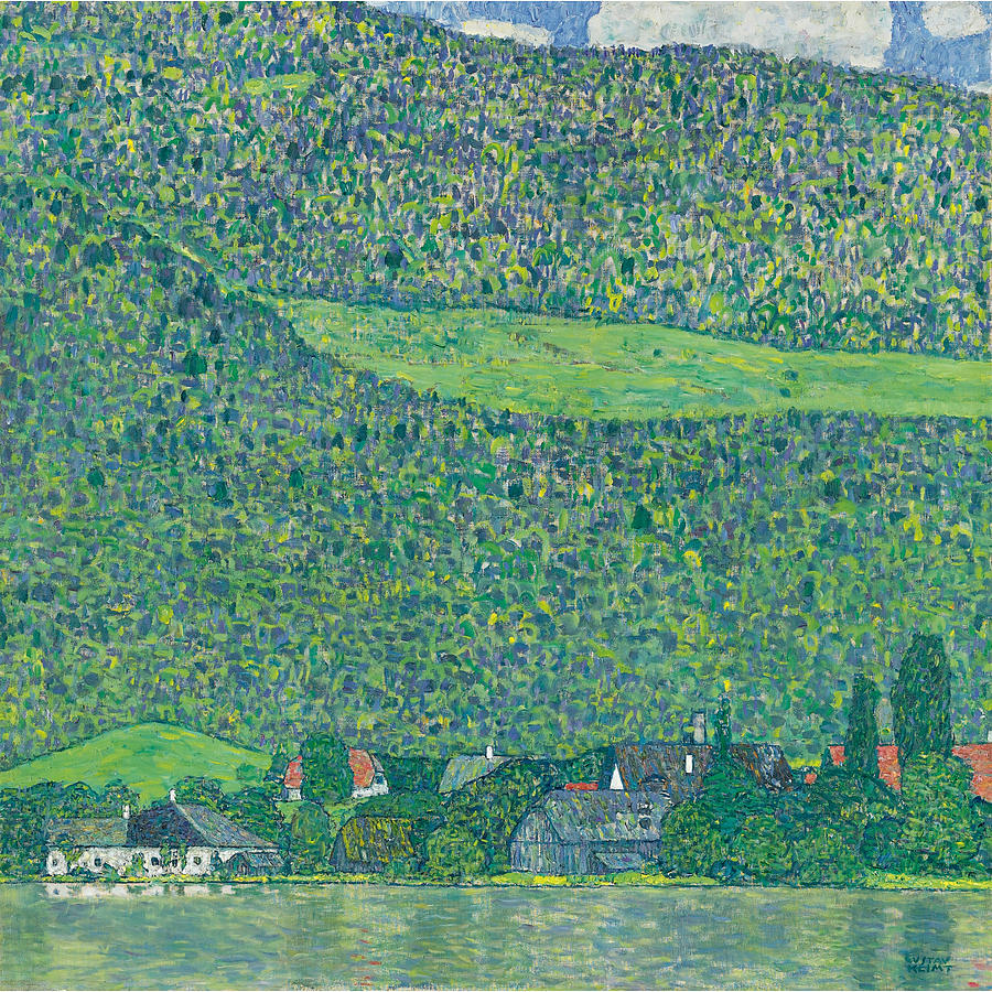 Litzlberg am Attersee #2 Painting by Gustav Klimt