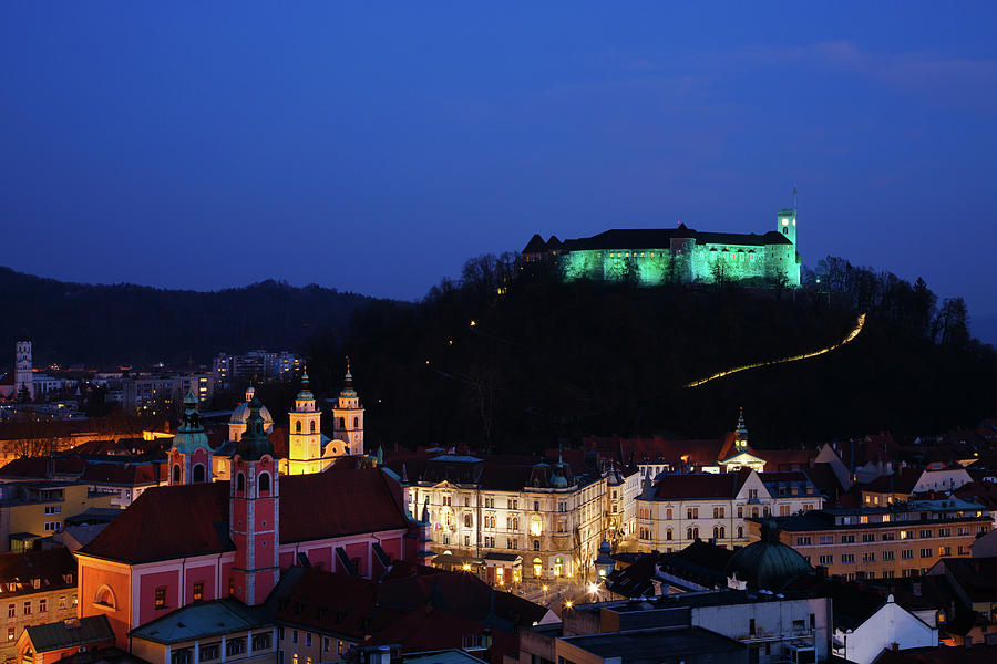 Ljubljana Castle Photograph by Ian Middleton