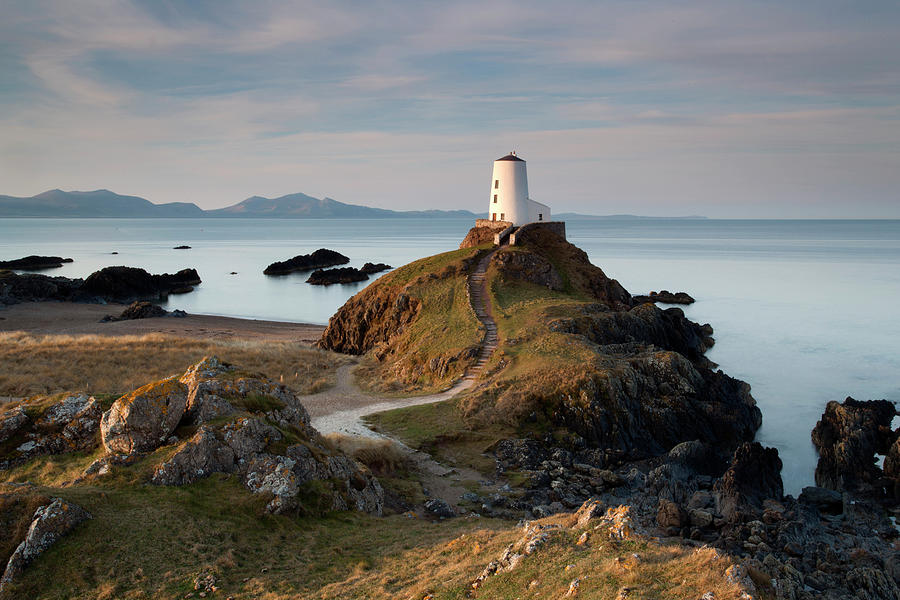 Landscape Photograph - Twr Mawr Lighthouse on Llanddwyn Island by Krzysztof Nowakowski
