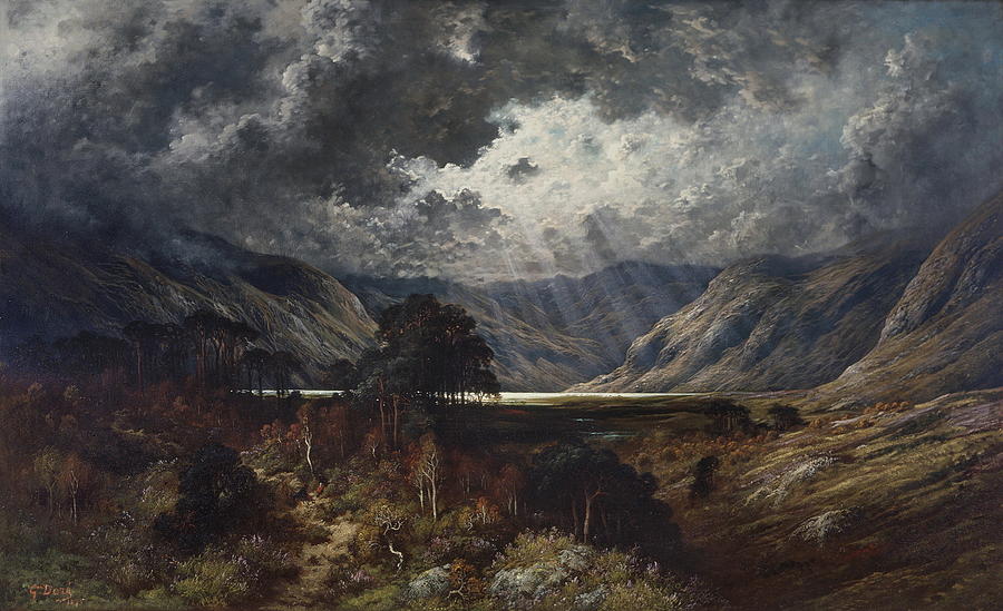 Gustave Dore Painting - Loch Lomond #1 by Gustave Dore