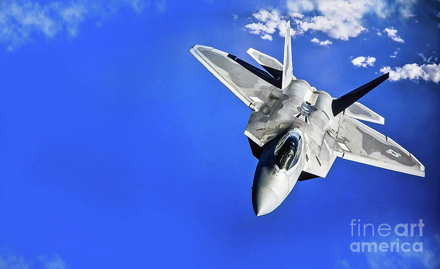 Lockheed Martin F-22 Raptor #2 Digital Art by Roger Lighterness