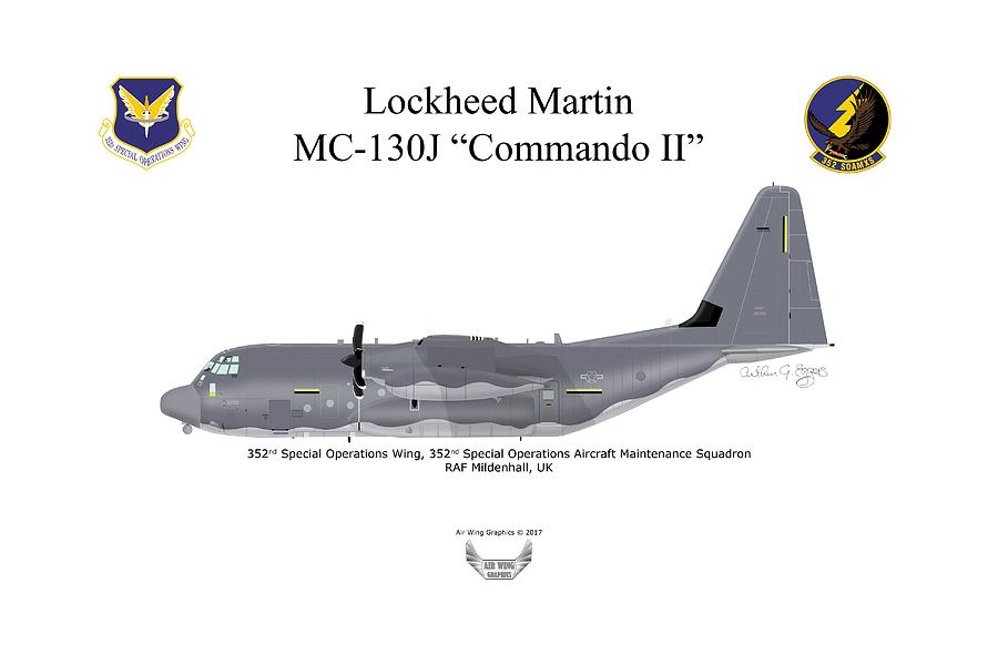 Lockheed Martin MC-130J Commando II #1 Digital Art by Arthur Eggers