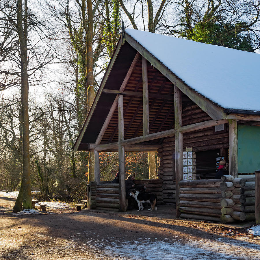 Log Cabin In The Snow Photograph By Tim Clark