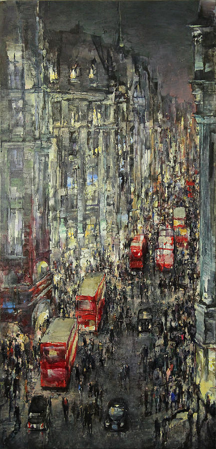 London Painting - London #1 by Alvis Zemzaris