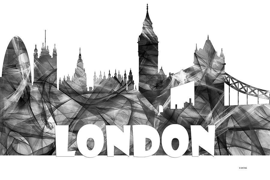 London England Skyline Digital Art by Marlene Watson | Fine Art America