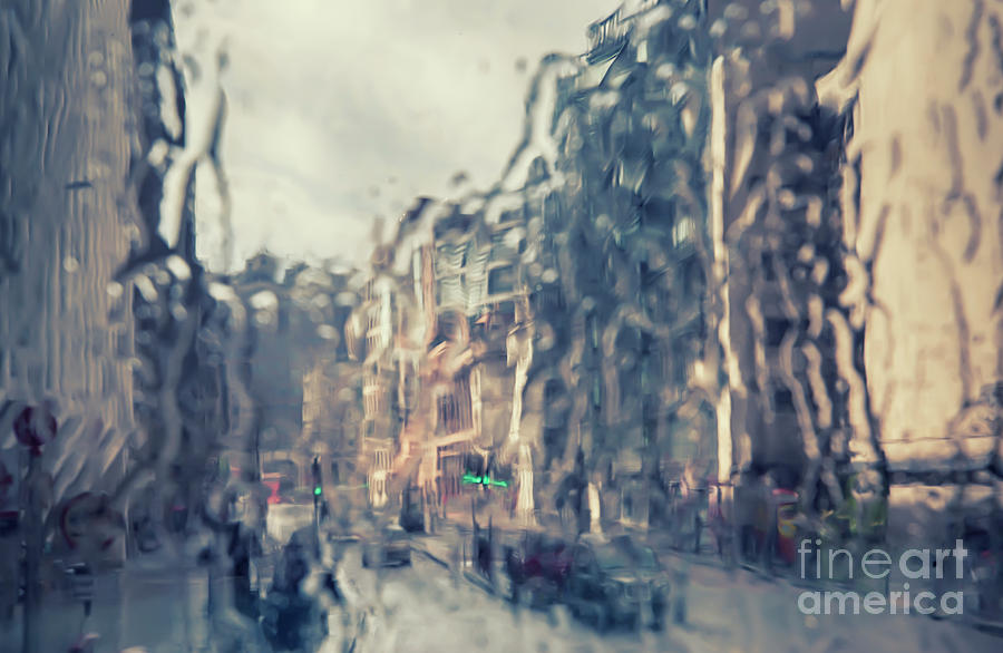 London in rain #1 Photograph by Ariadna De Raadt